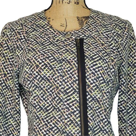 CAbi Multicolored Cliffside Moto Jacket Asymmetrical Small - Picture 4 of 15